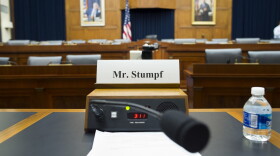 The House Financial Services Committee room is ready for the testimony of Wells Fargo CEO John Stumpf on Capitol Hill in Washington, Thursday, Sept. 29, 2016. (Cliff Owen/AP)