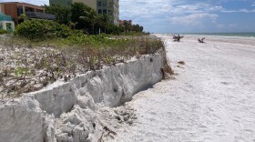 eroded beach