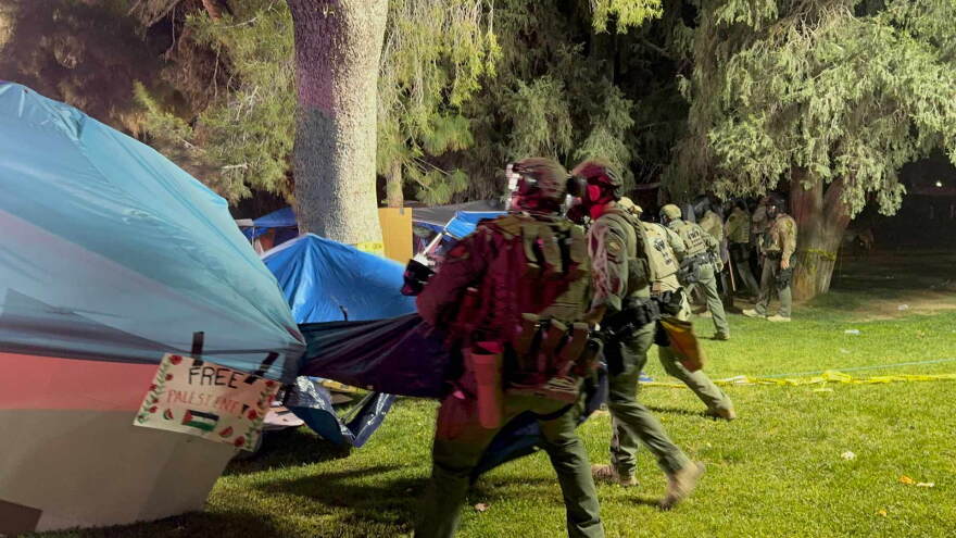 Encampment tear down