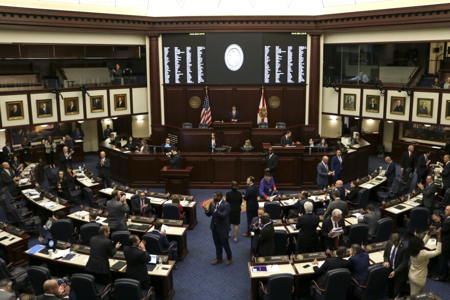 A House of Representatives meeting in the state Capitol on Feb. 5, 2020. 