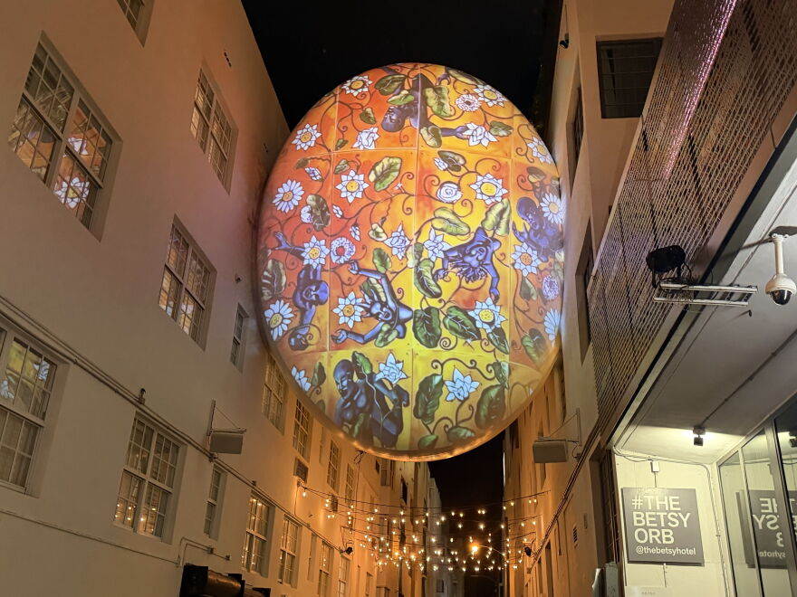 One of Edouard Duval-Carrié's many works on The Orb at The Betsy