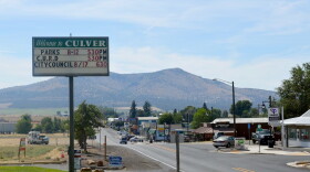 A sign on a rural street reads "Welcome to Culver"