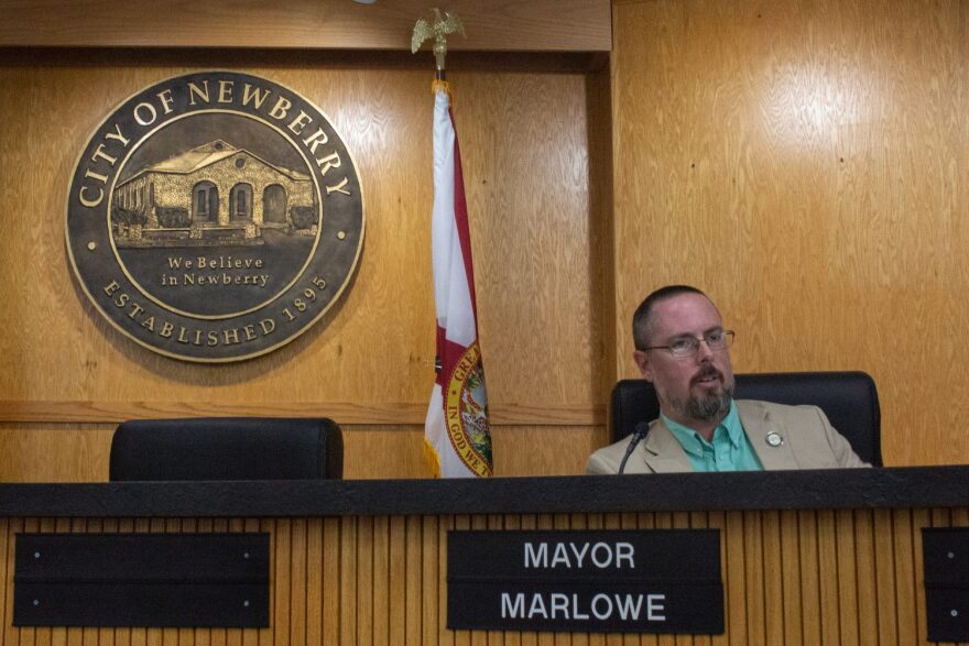 Mayor Marlowe said that the charter also replaced his veto power with objection power, which all other officials have. The charter was last changed in 2006, in which some of the duties of the mayor were shifted over to a city manager to fit the needs of a growing city. “The manager is the person running the city,” he said. (Marcelo Rondon/WUFT News)