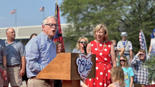 Gov. Mike DeWine at the Ohio State Fair in July 2024.