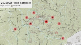 KFTC map showing where drowning fatalities took place in July 2022 flooding