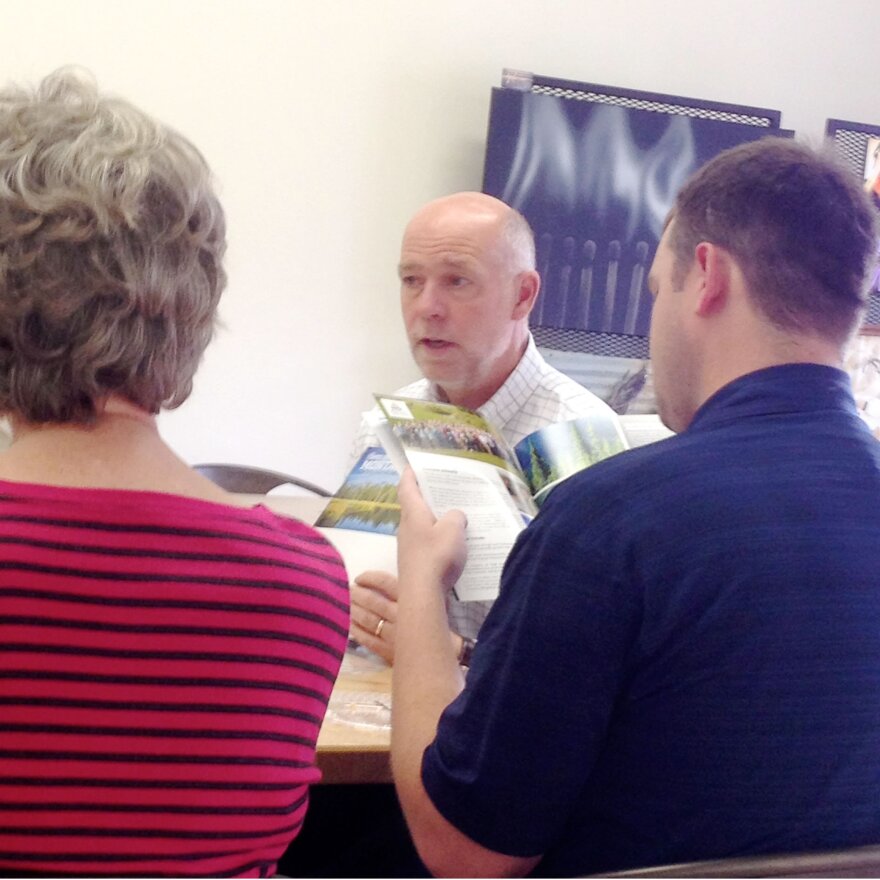 Greg Gianforte speaking to the Conrad, Montana Chamber of Commerce