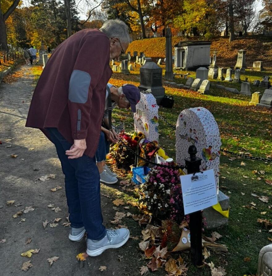 The local tradition of adding "I Voted" stickers to suffragist Susan B. Anthony's gravestone continues on Election Day 2024.