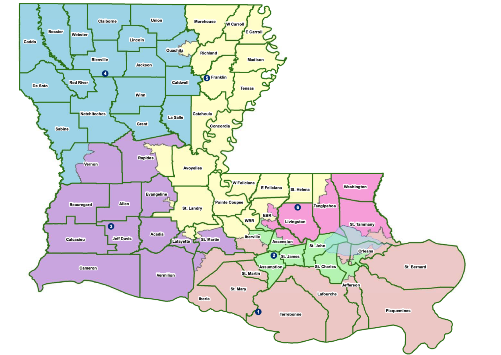7 maps the Louisiana Legislature will consider for new congressional
