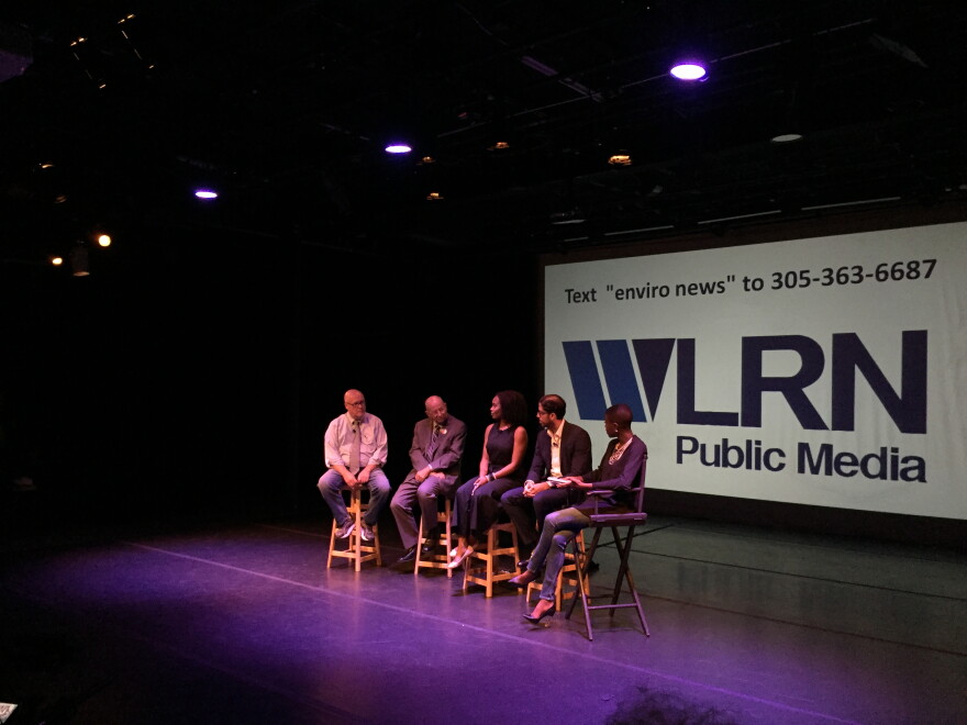 Policymakers, scientists and residents discussed sea level rise on Monday at a WLRN town hall in Wynwood. 