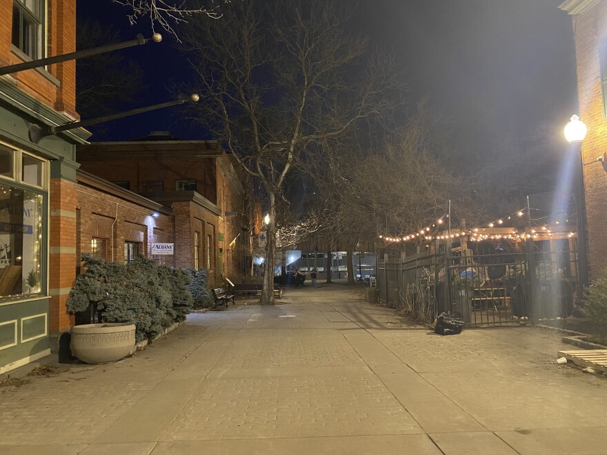 The Irish American Heritage Museum shares a courtyard with the Olde English Pub in Albany, NY.