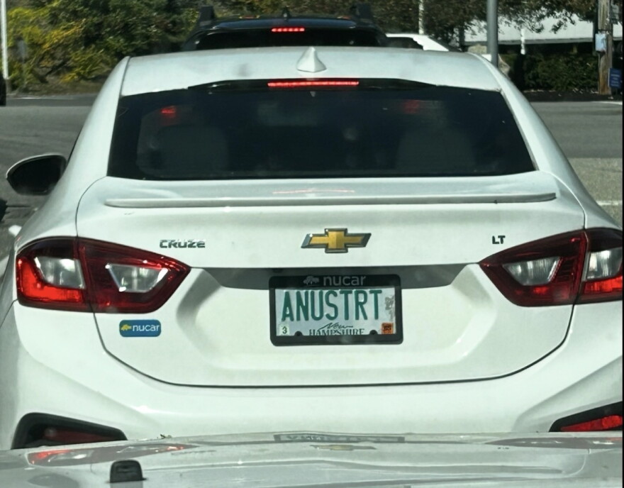 This vanity plate may have been going for "A new start."