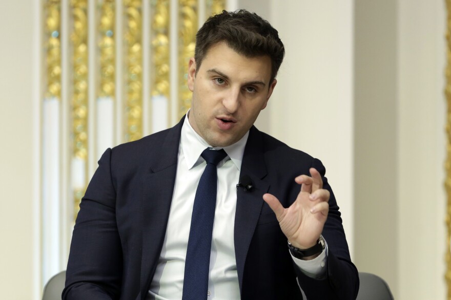 Airbnb co-founder and CEO Brian Chesky told NPR he is "very confident" the company can still go public in 2020 despite the coronavirus upending the travel and hospitality industry.