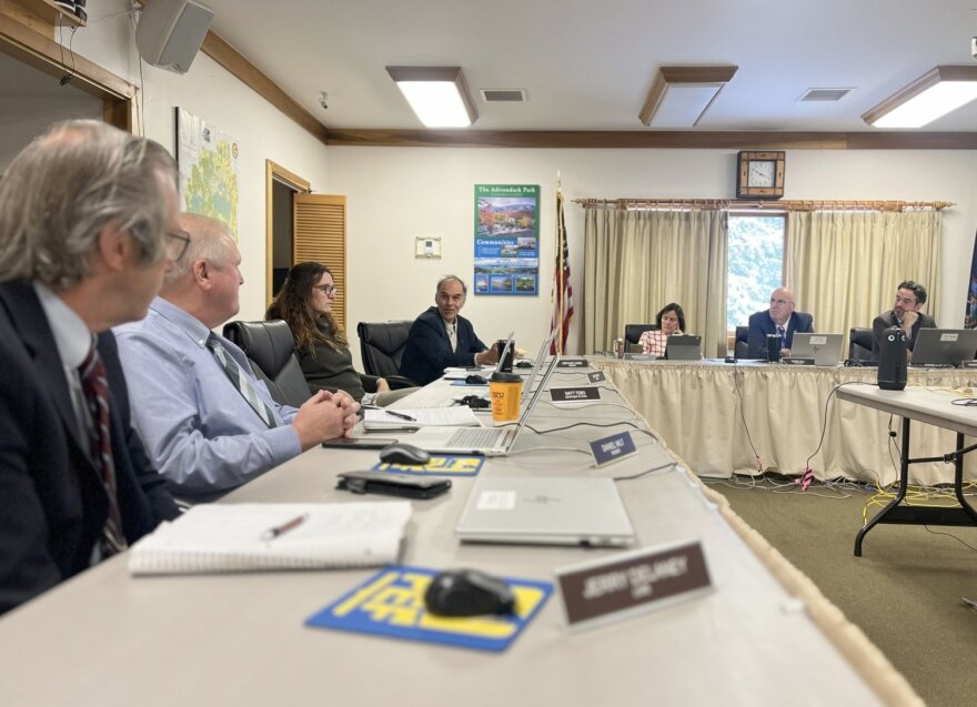 Members of the Adirondack Park Agency at its November 2025 meeting.