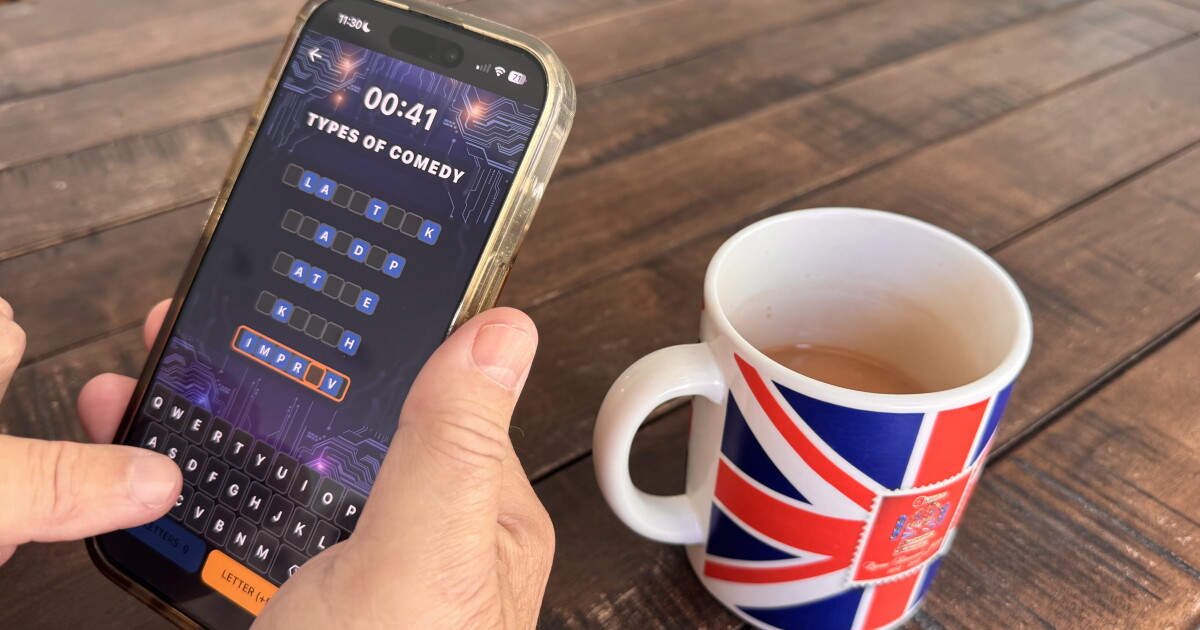 His dad was a game-show legend, and now he's created a new word game we can all play