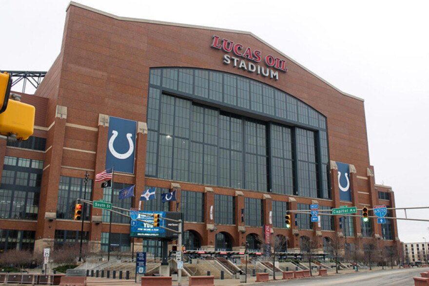 Lucas Oil Stadium in downtown Indianapolis will be one of the six venues used for the 2021 Men's March Madness.