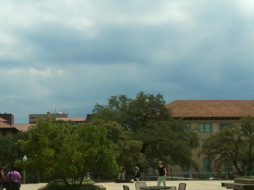 Brief showers developed over parts of Austin. NWS meteorologists say Austin could see a little bit more from small storms coming from East Texas.