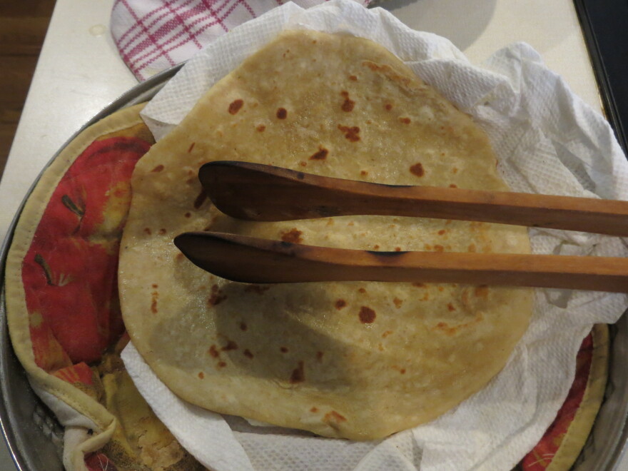 Beenish Ahmed writes that her mother's <em>roti</em> is at the core of most of the family's meals.
