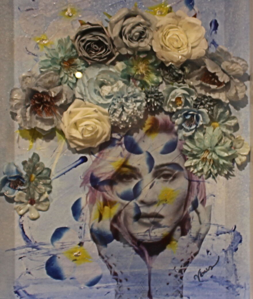 Painting included by juror John Pirman in 'Icons' show.