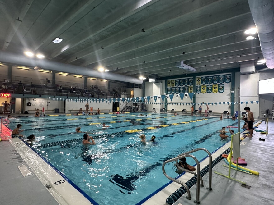 Swim lessons on Thursday, August 27.