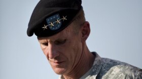 Gen. Stanley McChrystal during a retirement ceremony in 2010. His comments in a <em>Rolling Stone</em> interview helped lead to his resignation.