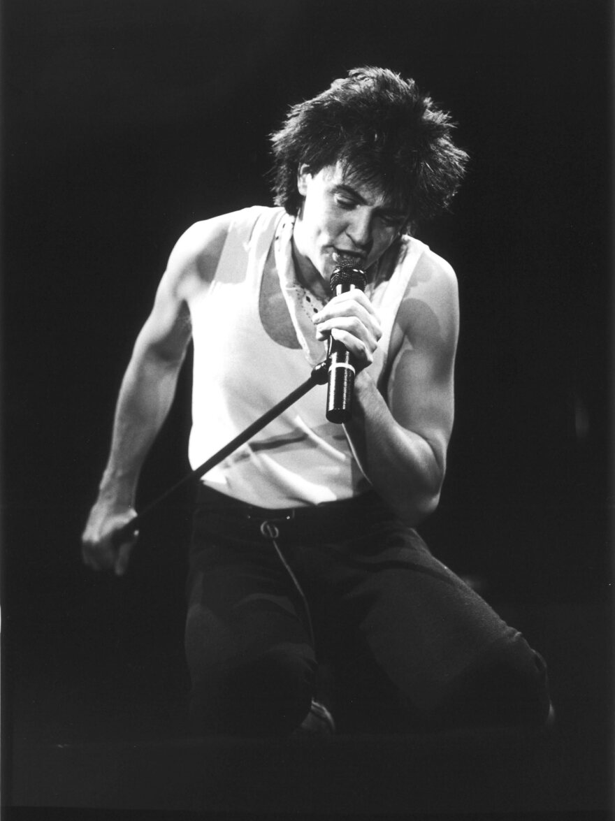 Paul Young onstage in London, 1983.