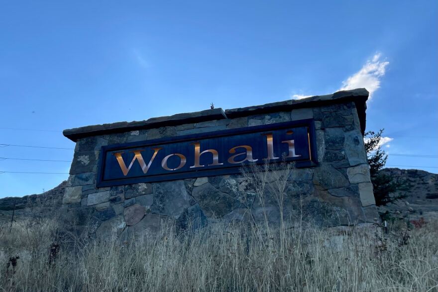 the entry to wohali is west of interstate 80 in coalville