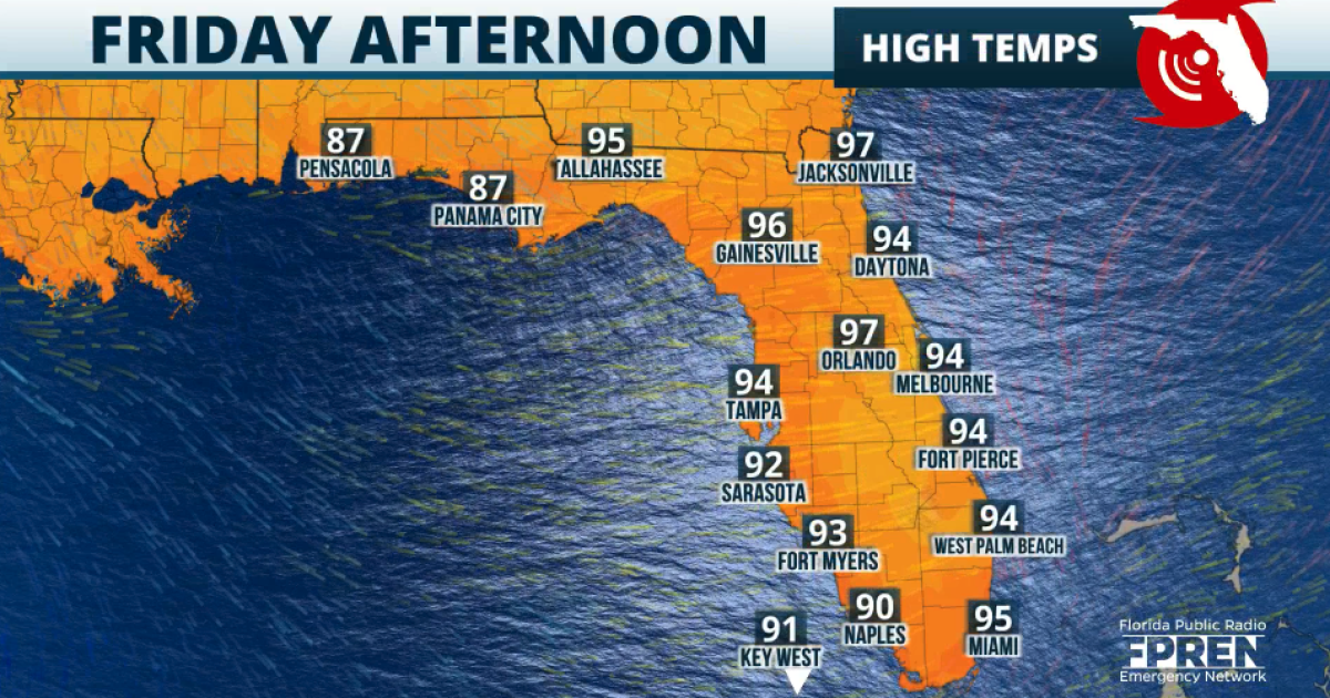 Record heat returns to Florida, followed by big rain | WUSF