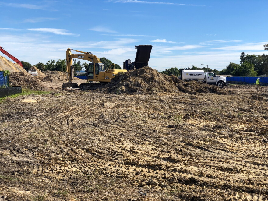 The dumpsite in Dunbar where cleanup began on Thursday, Nov. 29