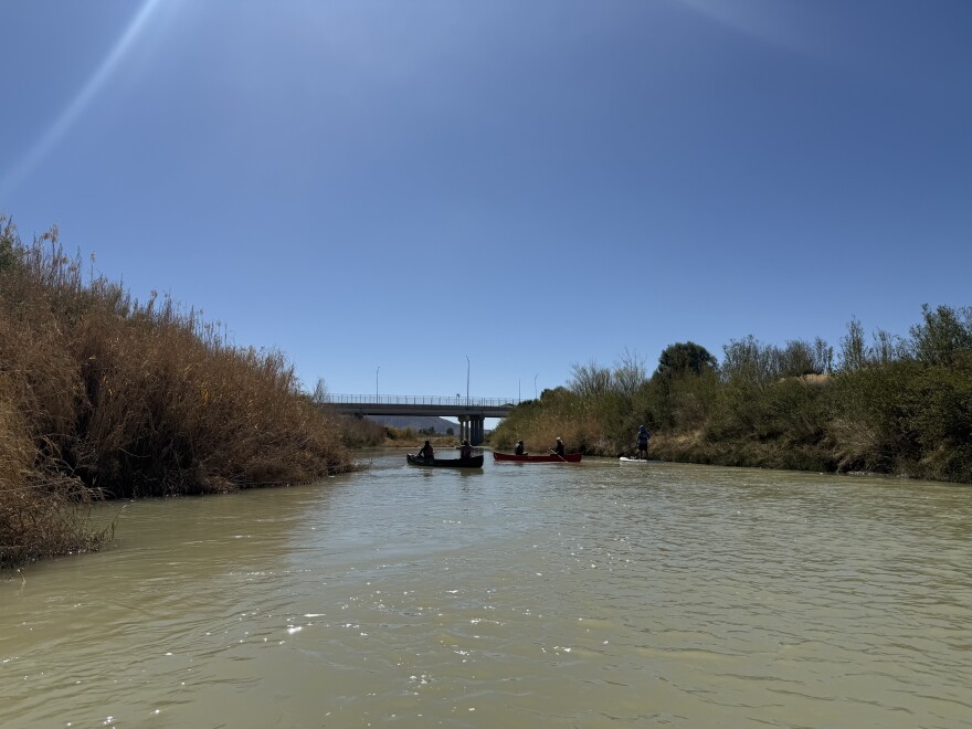 Boating the Rio Grande.