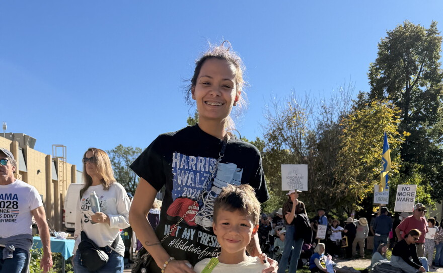 Organizers estimated about 1,500 protesters at a gathering this Saturday in Fort Collins. They want to urge the community to vote next month.