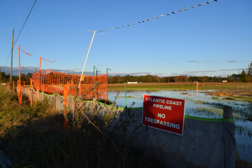 The 600-mile Atlantic Coast Pipeline would terminate in Robeson County, North Carolina. Construction has stalled on the pipeline, but the U.S. Supreme Court removed one permitting hurdle last week.