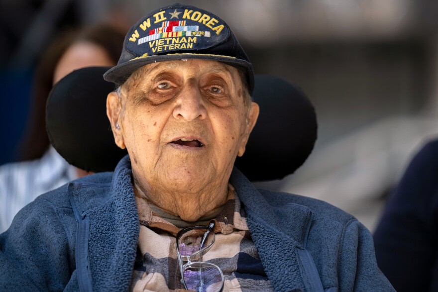 Charles Alex, a Lieutenant Colonel in the Army, served alongside his three brothers. He is now 105 years old.
