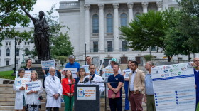 Public health leaders gathered at the Wisconsin Capitol to demand climate action from lawmakers