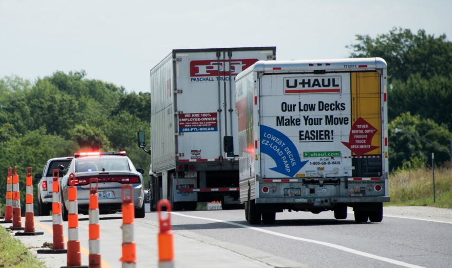 A traffic stop by the Missouri State Police, June 2016.