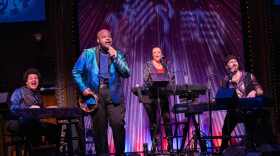 'Three Pianos' performers Sarah Hund, Eddie Weave, Jared Svoboda and Devin McDuffy.