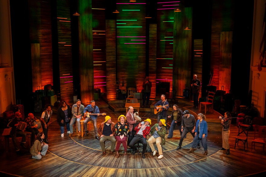 A scene from the musical "Come From Away," performing at Ford's Theatre in Washington, D.C. through Oct. 25, 2026.