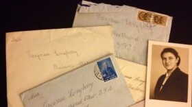 Letters that Taylor Miller received from her great-grandmother before her great-grandmother died in 2007. When her great-grandmother was a teen in the 1940s, she wrote letters to a Hungarian pen pal, Yehudit Biksz. A picture of Biksz is on the right.