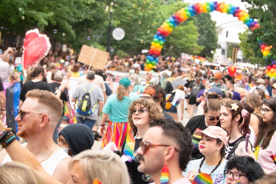 River City Pride Festival and parade was held Saturday, June 7 in downtown Evansville. The fifth year of the event, organizers estimate 15,000 attended.