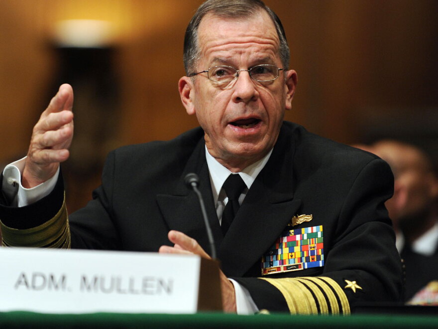 Adm. Mike Mullen testifies before the Senate Armed Services Committee, where senators quizzed him on whether the U.S. will need to send more troops to Afghanistan.