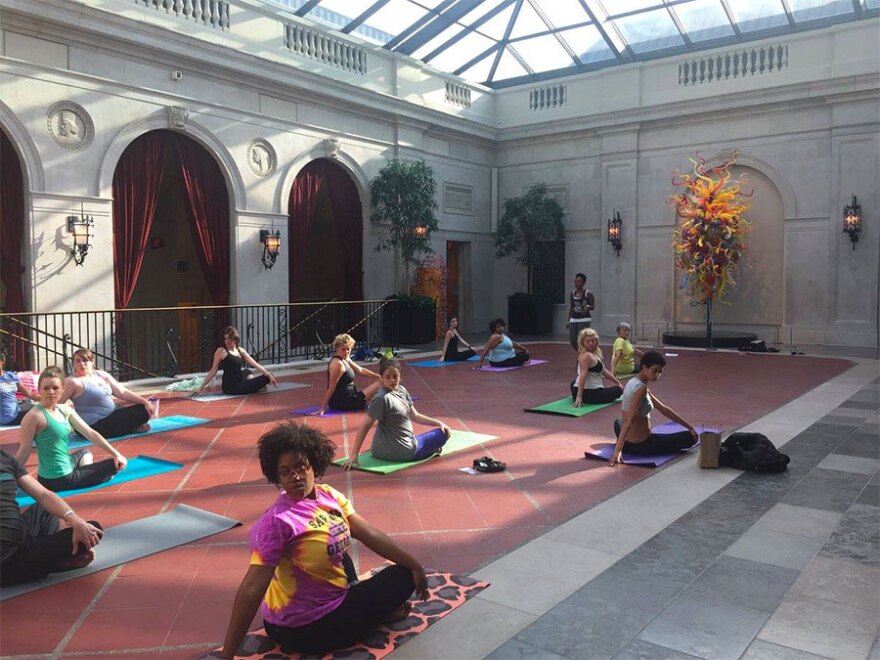 Take part in a yoga class at Columbus Museum of Art on January 16.