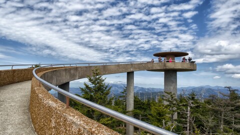 Clingmans Dome is in the Great Smoky Mountains National Park.