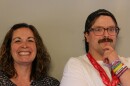 Karen Willmott and Steven Mongtomery at their St. George StoryCorps appointment in May 2025.