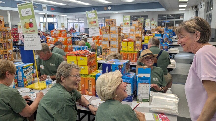 Volunteer teams are ready to "get packing."