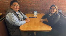 Reps. Jay Xiong, DFL- St. Paul and Natalie Zeleznikar, R-Fredenberg Township took advantage of an offer from the owner of Sweeney’s Saloon in St. Paul and had a free lunch at the bar.