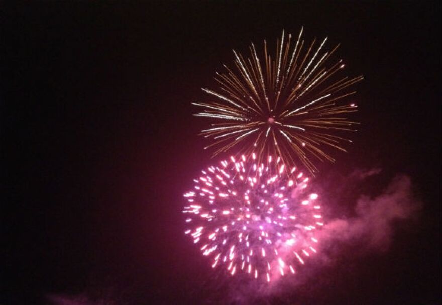 Fireworks (and a lot of smoke) filled the air late Saturday, during the fireworks display capping "Austin's New Year" celebration.