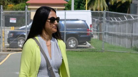 Pictured: Sasha Charlamange walks into the Almeric L. Christian Federal Building and U.S. Courthouse on St. Croix on October 25, 2024.