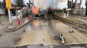 A car crashed at a Bedford toll plaza on Tuesday, March 31. Voice actor Yevgeny Mirman was identified as the man involved in the crash.