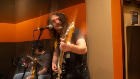 The Boneyard House Band - in the studio at the downtown Chattanooga Public Library.