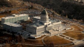 The Capitol in Salt Lake City as seen from the air, Tuesday, Feb. 15, 2022.