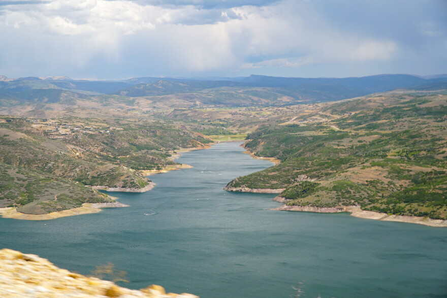 A view of the Jordanelle Reservoir in Wasatch County on Aug. 27, 2026.